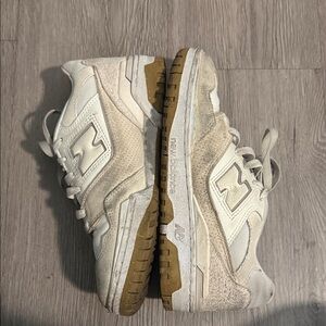 New Balance Cream and Brown Sneakers